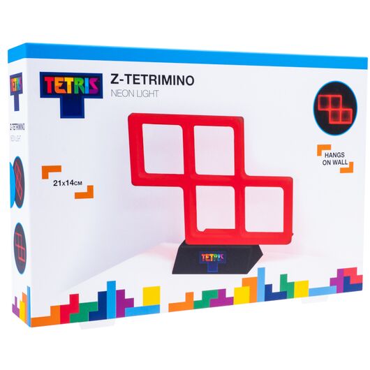 Neon Tetris: Red Tetrimino Z Lamp
