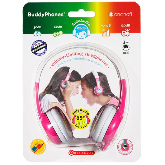 BUDDYPHONES Cuffie Discover Rosa