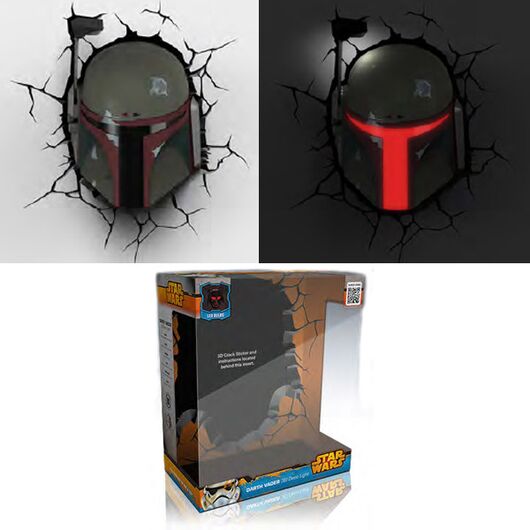 Star Wars: Boba Fett 3D Wall Lamp