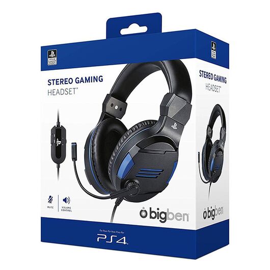 BB PS4 Cuffie con Microfono Stereo Gaming Black