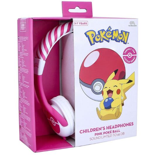 OTL Cuffie Core Pokemon Pink Pokeball