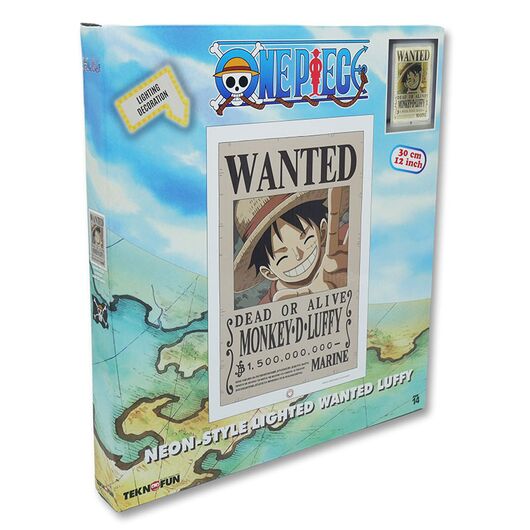 One Piece: Wanted Monkey D. Luffy Wall Lamp
