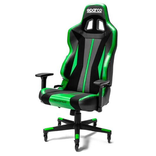 SPARCO Sedia Gaming Trooper Nera e Verde
