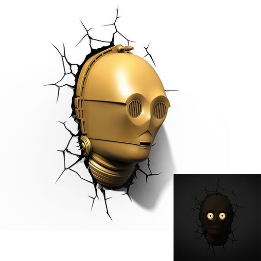 Star Wars: 3D C-3PO Wall Lamp