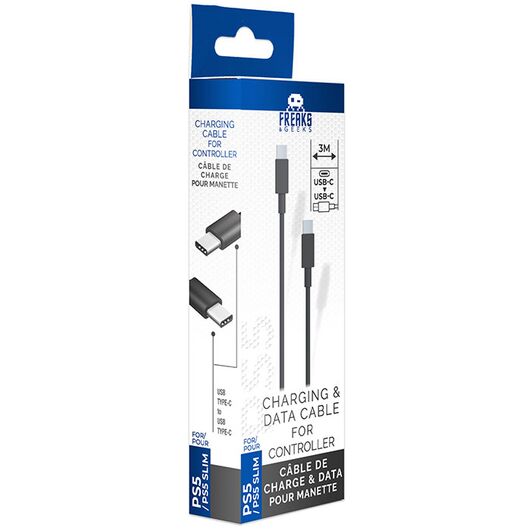 FREAKS PS5 Cavo di Ricarica da USB-C a USB-C 3m