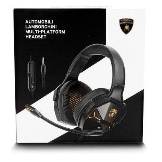 LAMBORGHINI Cuffie Wired con Microfono Nere