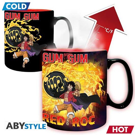 Tazza Cambia Colore One Piece Monkey D.Luffy vs Kaidou