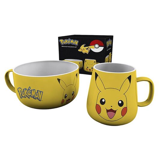 Set Tazza + Bowl Pokemon Pikachu