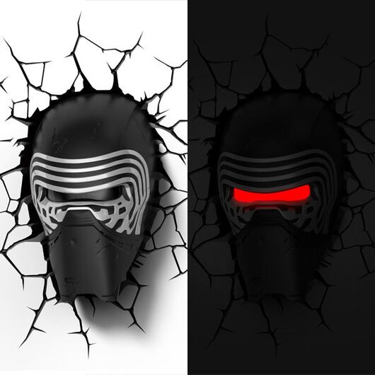 Star Wars: 3D Kylo Ren Wall Lamp