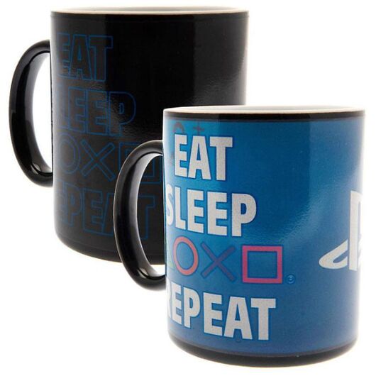 Tazza Cambia Colore PlayStation Eat Sleep Repeat