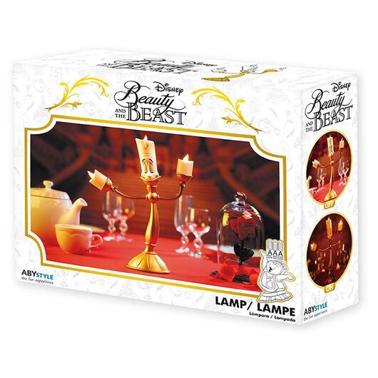 Disney Lamp Beauty & the Beast Lumiere Gold
