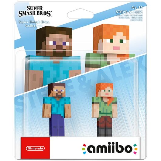 Amiibo Super Smash Bros. Steve e Alex