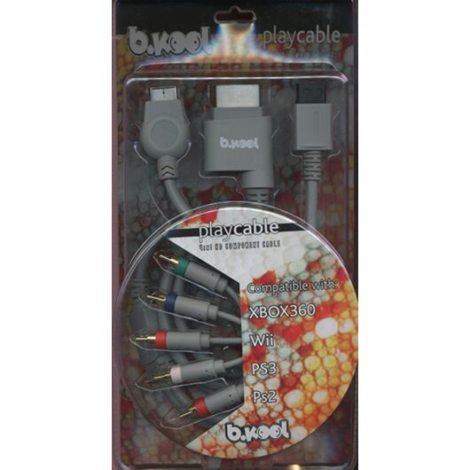 X360 WII PS3 PS2 PLAYCABLE 4IN1 BKOOL
