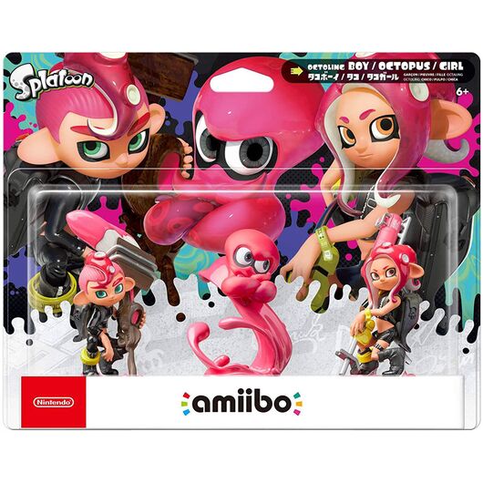 Amiibo Splatoon 2 Pack 3 in 1 Octoling Boy/Girl/Octopus