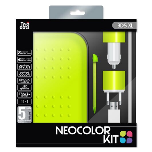 TWO DOTS Kit Color Green 3DS XL