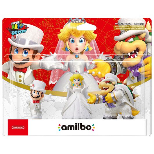 Amiibo Super Mario Odyssey Pack 3 in 1 Mario/Peach/Bowser