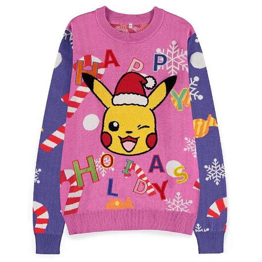 Christmas Sweater Pokemon Pikachu Patched L KW575772POK-L