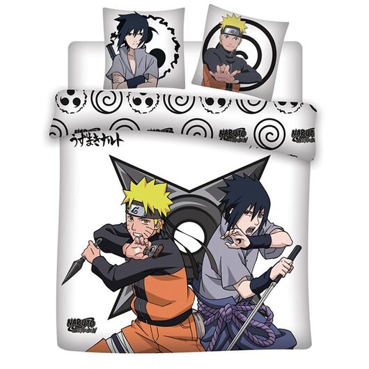 Naruto Shippuden microfibre duvet cover bed 135cm 5407010071504