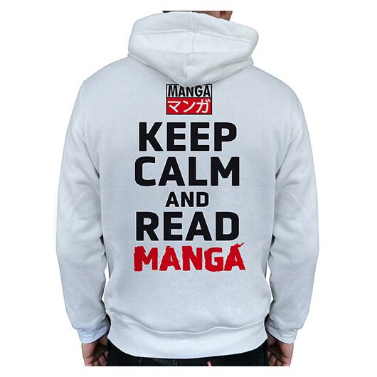 Hoodie Keep Calm Read Manga L TGGSWE003-L