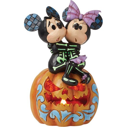 Mickey Mouse e Minnie Sulla Zucca Di Halloween