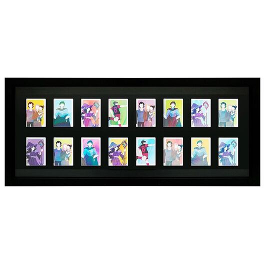 Cornice Esposizione Trading Card Nera 16 Posti