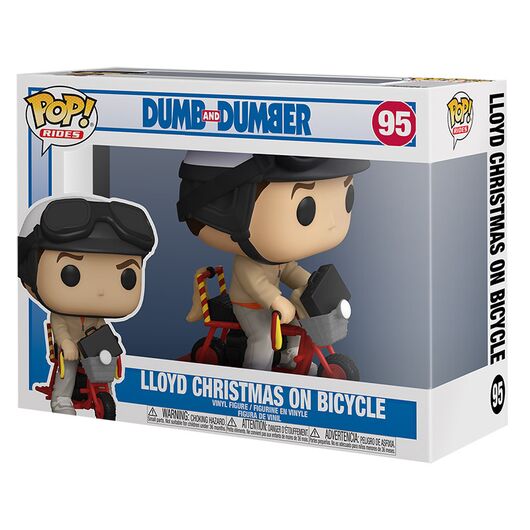FUNKO POPS Scemo & Piu' Scemo Lloyd Christmas on Bicycle 95 51949