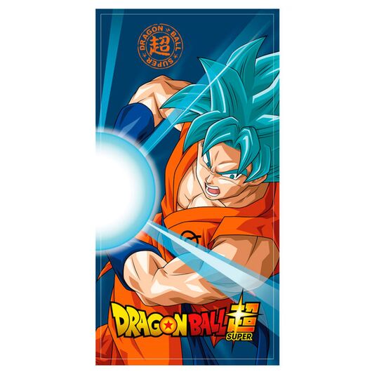 Dragon Ball Super Goku Super Saiyan Blue cotton beach towel 8435631338833