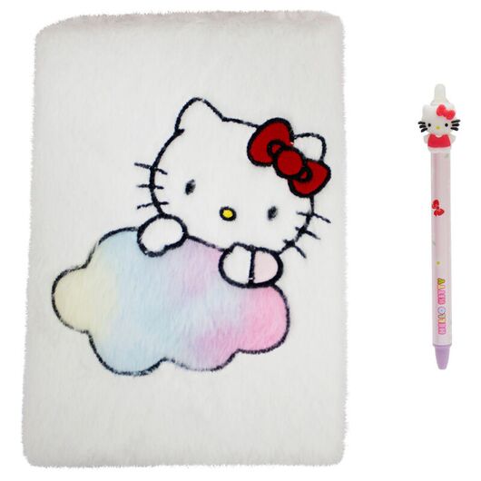 CYP BRANDS Hello Kitty plush notebook + pen set