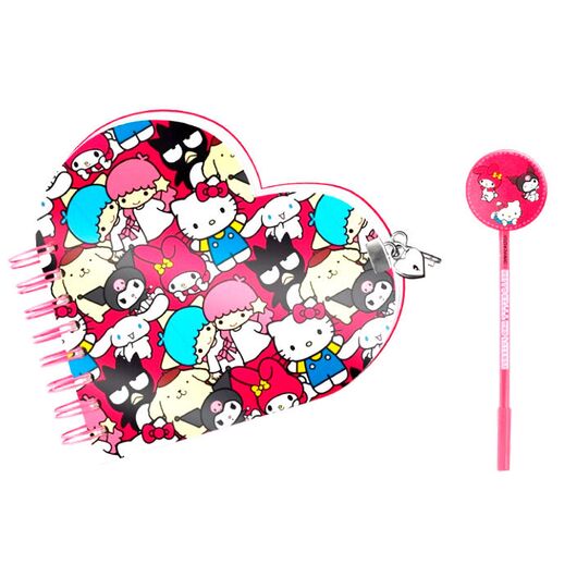 KARACTERMANIA Hello Kitty Friends diary + pen set