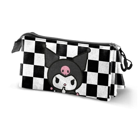 Kuromi Hello Kitty triple pencil case 8445118087147