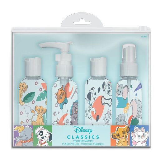Disney Travel bag 4 refillable bottles 3666085407034