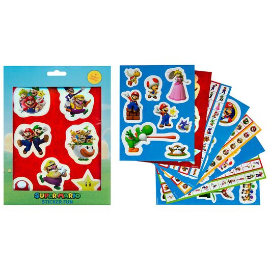 Super Mario Bros sticker set pack 12 sheets 8435507868037