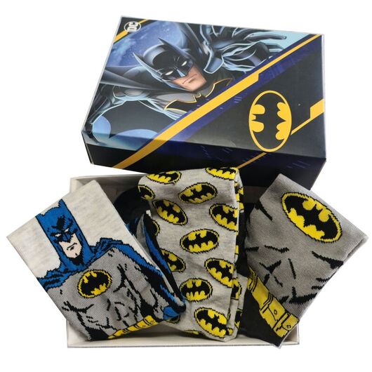 DC COMICS DC Comics Batman assorted pack 3 socks adult
