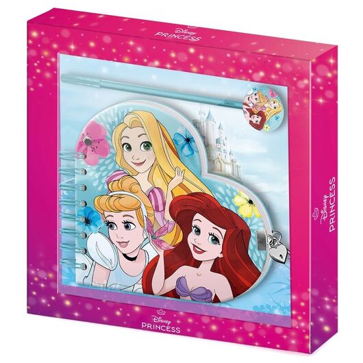 KARACTERMANIA Disney Princess diary + pen set