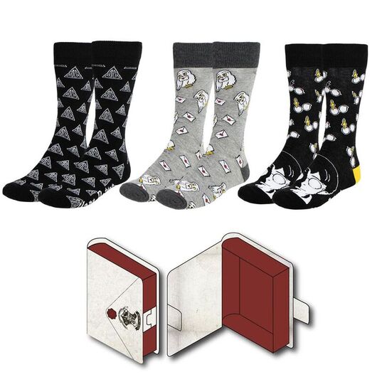 CERDÁ Harry Potter pack 3 adult socks