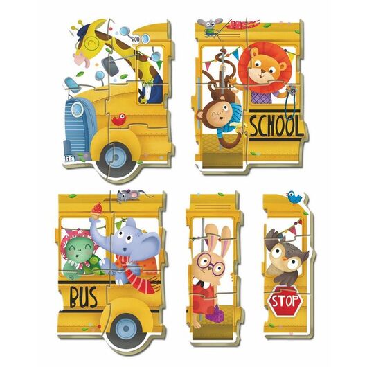 EDUCA Puzzle - Shool Bus 2-5pcs