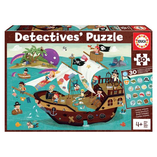 EDUCA Puzzle - Pirates Boat Detectives 50pcs