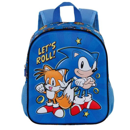 Sonic The Hedgehog Lets Roll 3D backpack 31cm 8445118044676