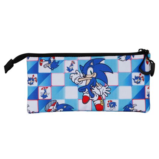 Sonic The Hedgehog Blue Lay triple pencil case 8445118047431