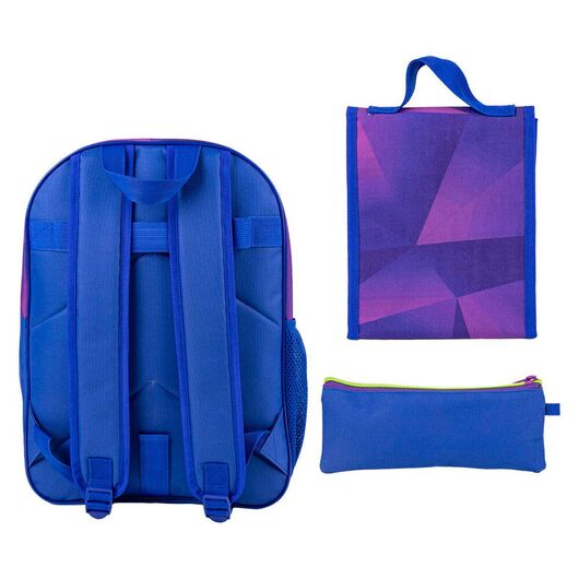 Sonic Prime pencil case + lunch box + backpack 42cm 8445484250855