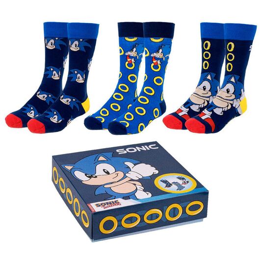 CERDÁ Sonic the Hedgehog pack 3 adult socks