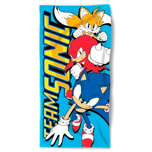 Sonic The Hedgehog cotton beach towel 8435631339052