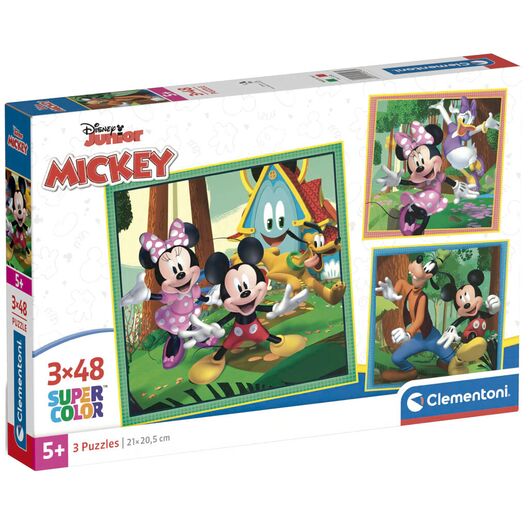 Clementoni Puzzle - Disney Mickey 3x48pcs