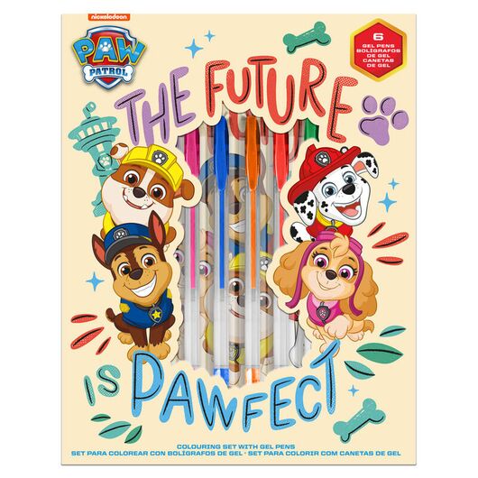 KIDS LICENSING Paw Patrol notebook + gel pens set