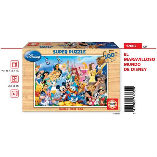 EDUCA Puzzle - Disney The Wonderful World of Disney 100pcs