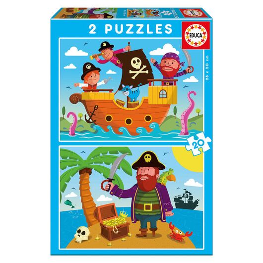EDUCA Puzzle - Pirates puzzle 2x20pcs