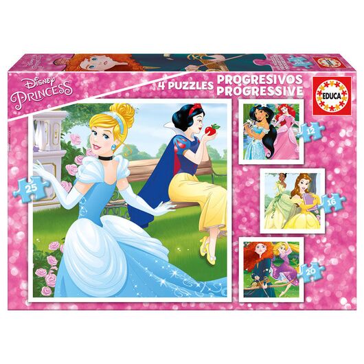 EDUCA Puzzle - Disney Princess 12-16-20-25pcs