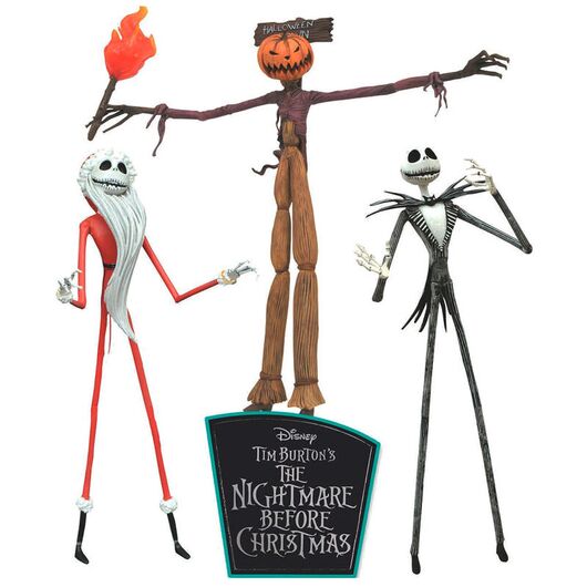 Disney Nightmare Before Christmas set 3 action figures 18cm 699788842744