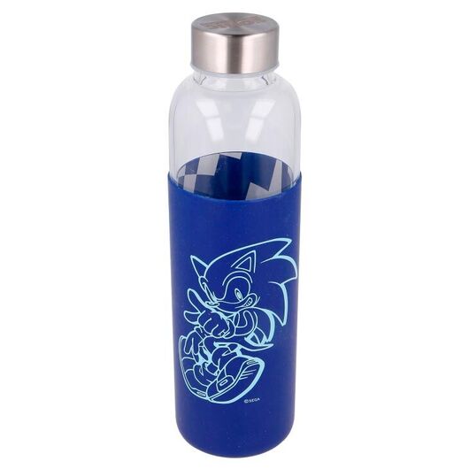 STOR Sonic The Hedgehog silicone cover glass bottle 585ml