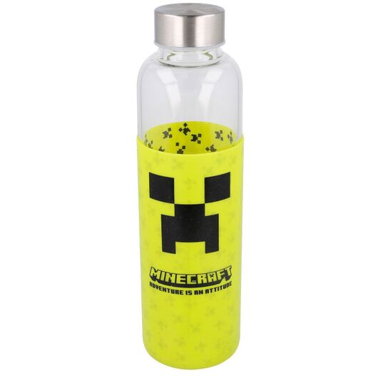STOR Minecraft silicone cover glass bottle 585ml